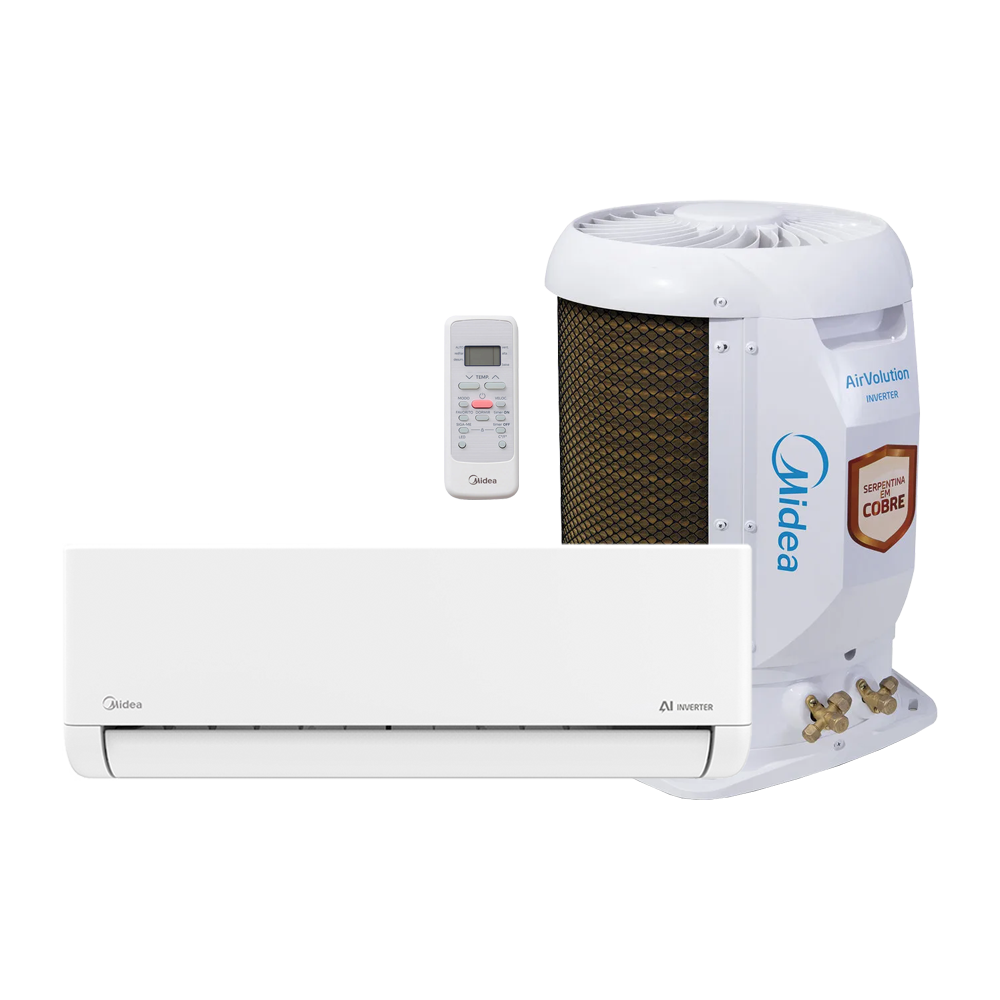 Ar Condicionado Split Hi Wall Inverter Midea AirVolution Lite 22000 Btus Frio 220v R-32